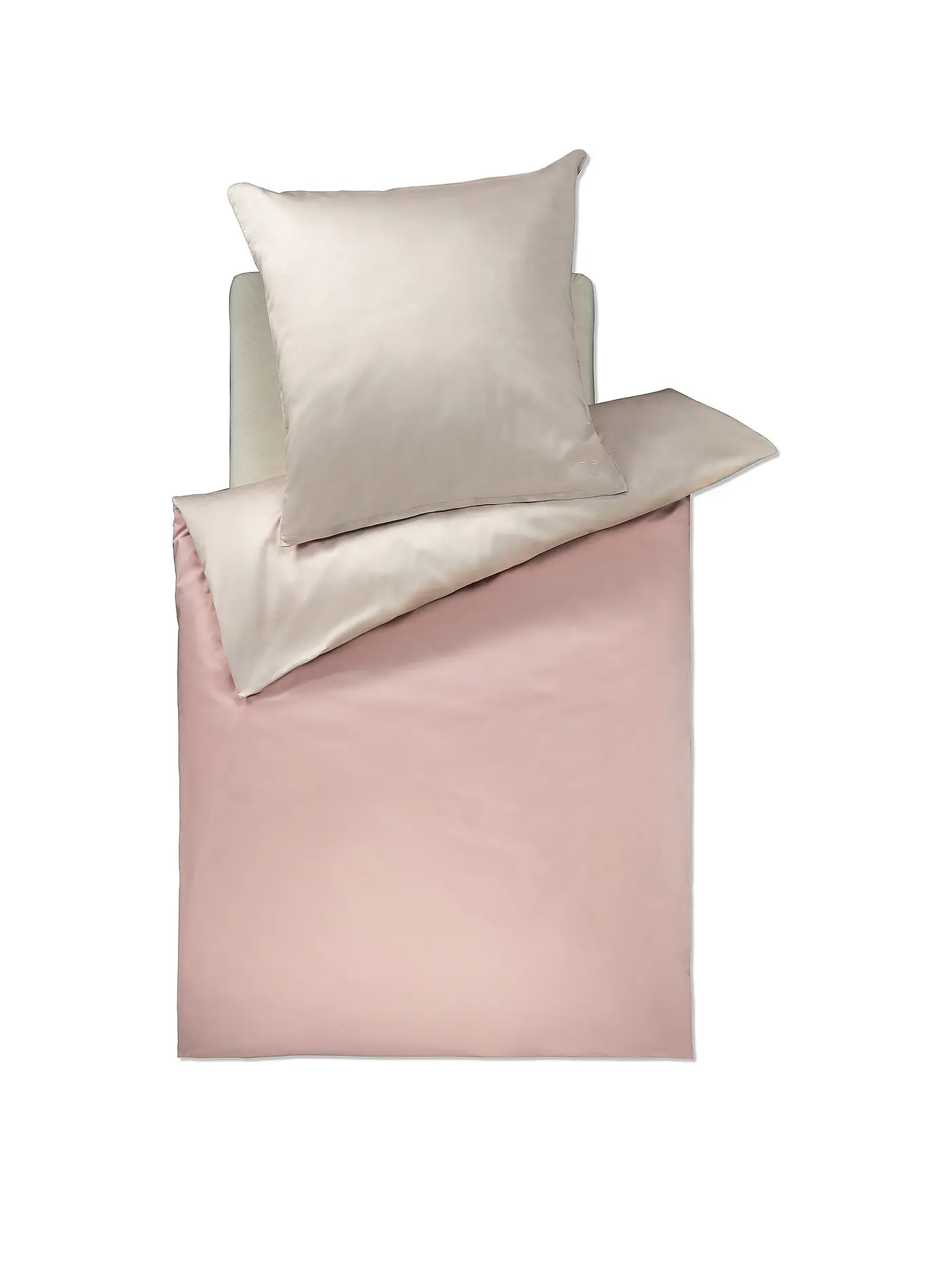 JOOP | Satin Bettwäsche 70x90cm/140x220cm Atelier Mix Nude | 